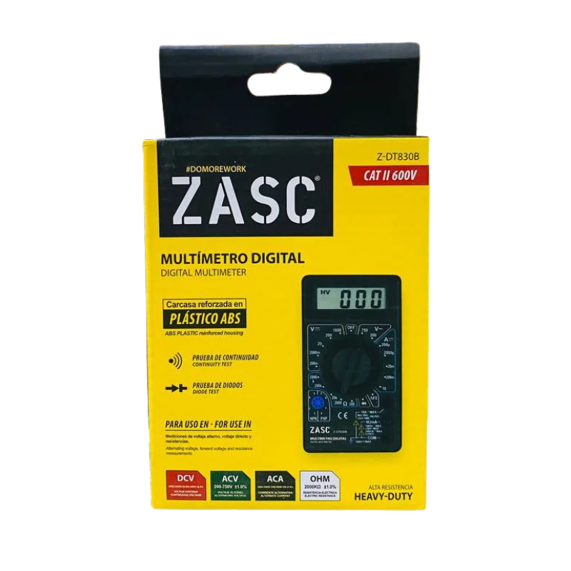 Multimetro digital Zasc 600v