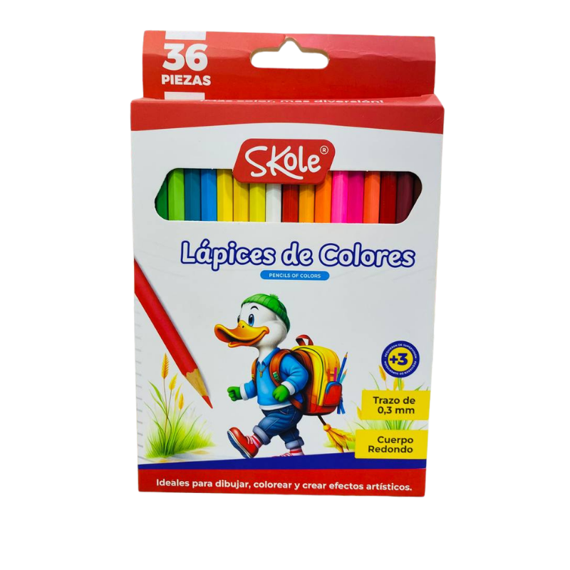 Lapices de colores skole x36