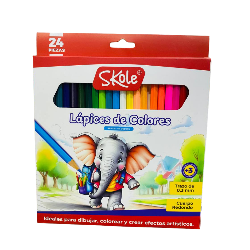 Lapices de colores skole x24