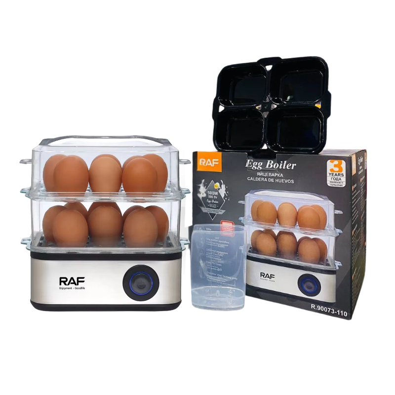 Hervidor de huevos Raf 2 niveles -500w
